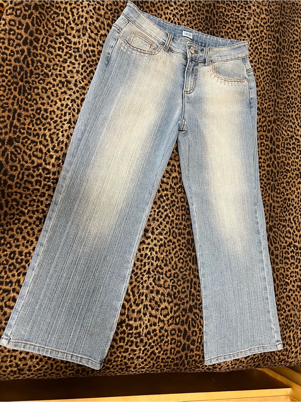 Cache Light Blue Wide Leg Jeans